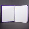 Purple polkadot octavo Coptic bound journal with inside white end pages and text pages
