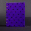 Purple polkadot octavo Coptic bound journal front cover