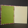 Insides of cherry blossoms octavo octavo book with cotton ivory pages and green end pages