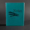 A biplane and the word "Notes" is on the cover of this blue octavo pamphlet book